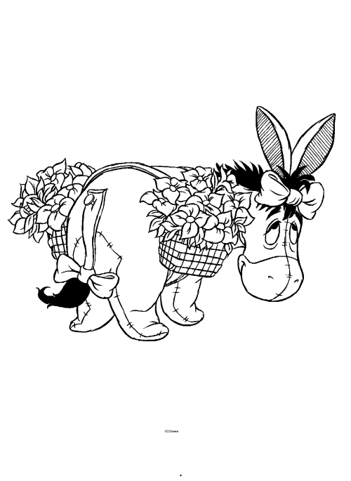 Plansa de colorat cu Winnie de Pooh 13 6